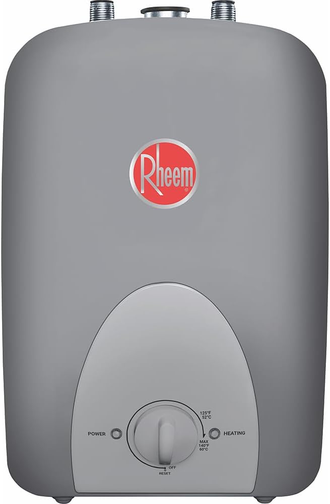 RHEEM 4 Gallon Plug In PROE4-1RH-MT 1.4Kw 120V Mini-Tank Professional Classic Electric Water Heater