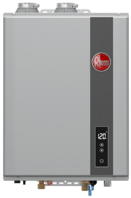 Rheem Super High Efficiency RTGH-90DVLP-3 180,000 BTU Condensing Tankless Liquid Propane Water Heater