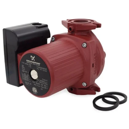 Grundfos 96633591, Model UP53-46F, Series 200, (1-Speed), Cast Iron Circulator Pump, 3/4 HP, 115/230 Volts, 1 Phase, 60 Hz, 98 GPM Max, 15 ft Max Head