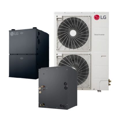 LG LGRED Series 3 Ton 18.2 SEER2 96% AFUE 80,000 BTU Hybrid Heat Pump & Furnace System - R32 Cold Climate Inverter - Upflow/Horizontal