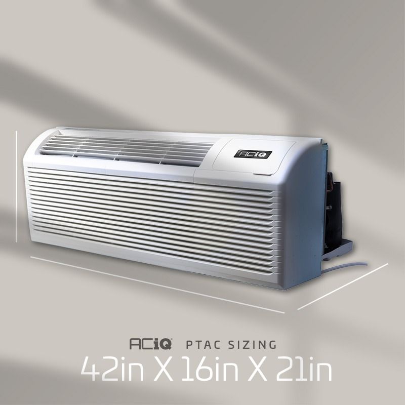 ACiQ 7,000 BTU PTAC Heat Pump Air Conditioner Unit with 2.5KW Electric Heater 208/230V - R32 - Image 8