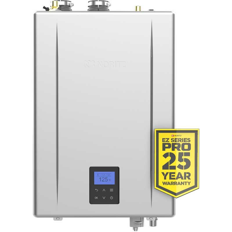 Noritz Tankless Water Heater | EZ Series PRO | 11.1 GPM | 199,900 BTU | .98 UEF | 25-Year Warranty | EZ111DV